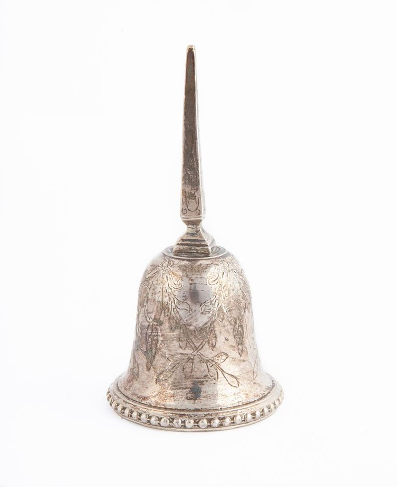 Campanella in Argento, Roma, Stato Pontificio, 1803, Argentiere Andrea Sanini (attivo dal 1788 al...