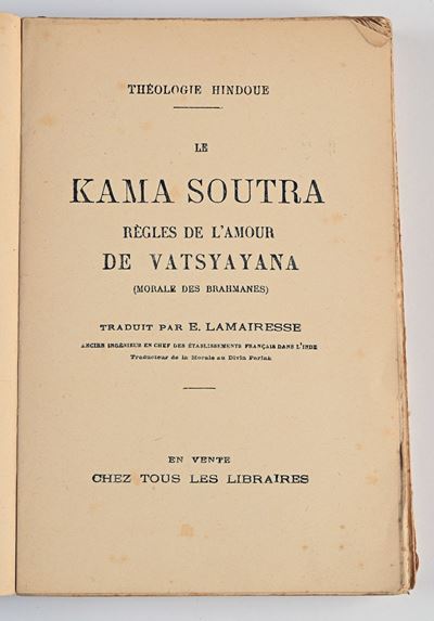 Vatsyayana - le Kama Soutra Regles De L’amour