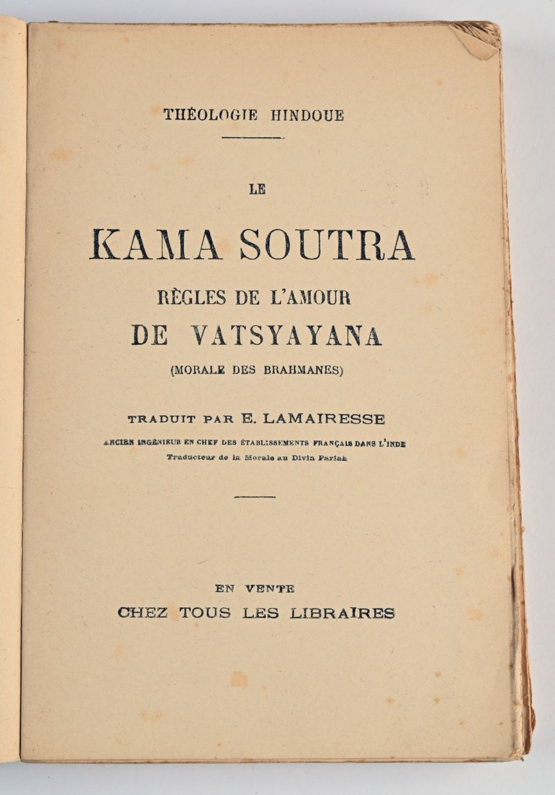 Vatsyayana - le Kama Soutra Regles De L’amour