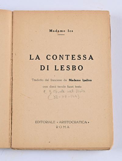 Madame Ics - la Contessa di Lesbo