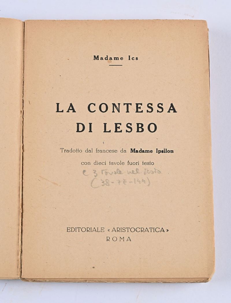 Madame Ics - la Contessa di Lesbo