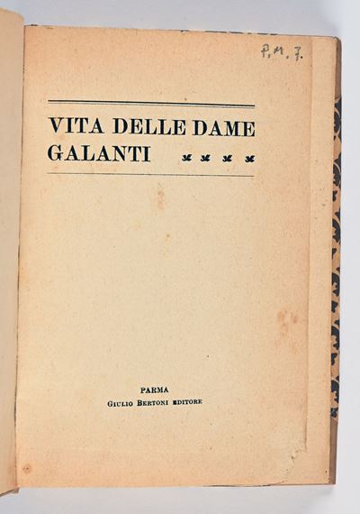 Anonimo - Vita delle Dame Galanti