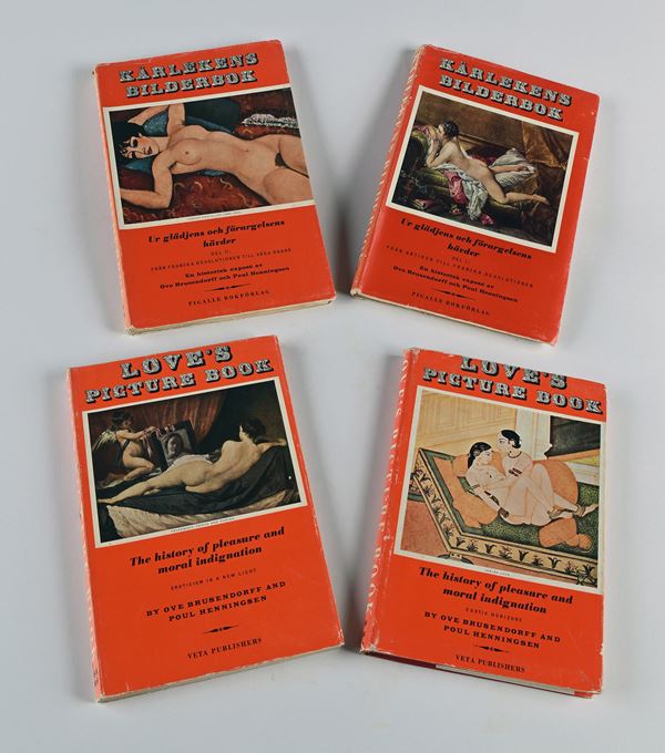 KÄRLEKENS BILDEERBOK / LOVE’S PICTURE BOOK vol. 1-4  (1959, Stockholm, Pigalle / Copenhagen, Veta)  - Testo a stampa - Asta Erotica - Libri Foto e Fumetti - I - Casa d'Aste Arcadia