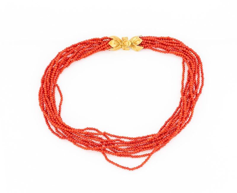 Torchon in Corallo Rosso Mediterraneo