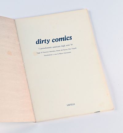 Dirty Comics. i Pornofumetti Americani degli Anni ‘30
