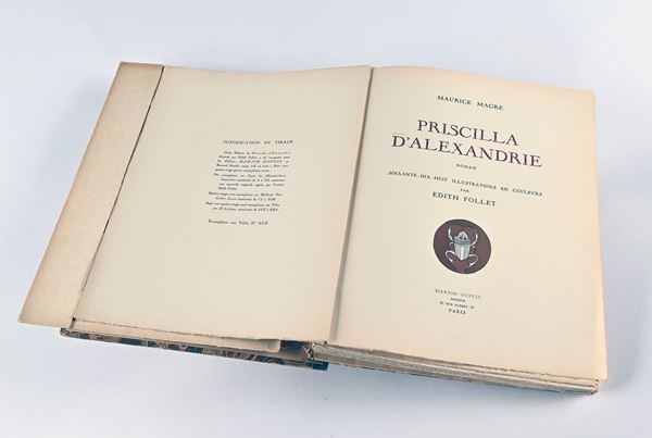 MAGRE, MAURICE - PRISCILLA D'ALEXANDRIE. ROMAN