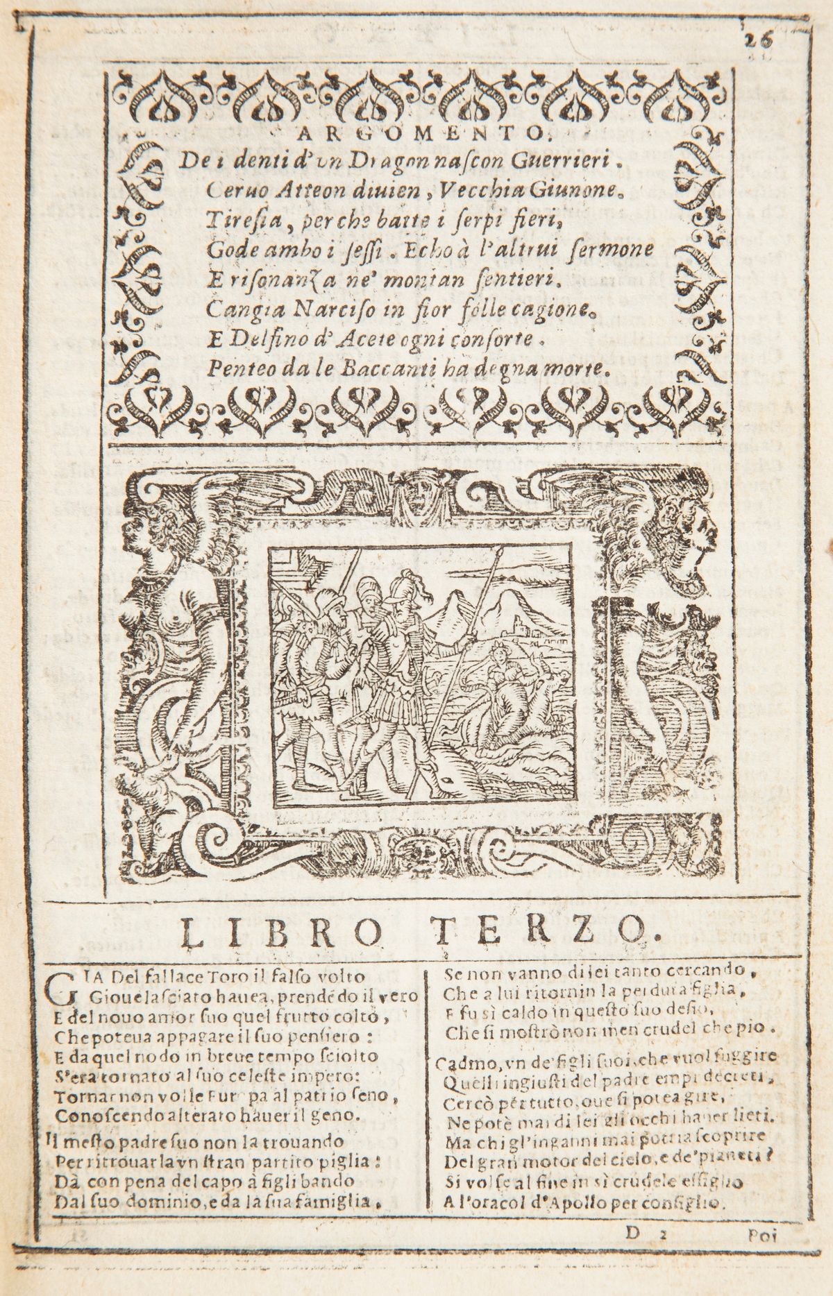Ovidio - le Metamorfosi. Ridotte da Giovanni Andrea Dall'anguillara in Ottava Rima. con L'annotaz...