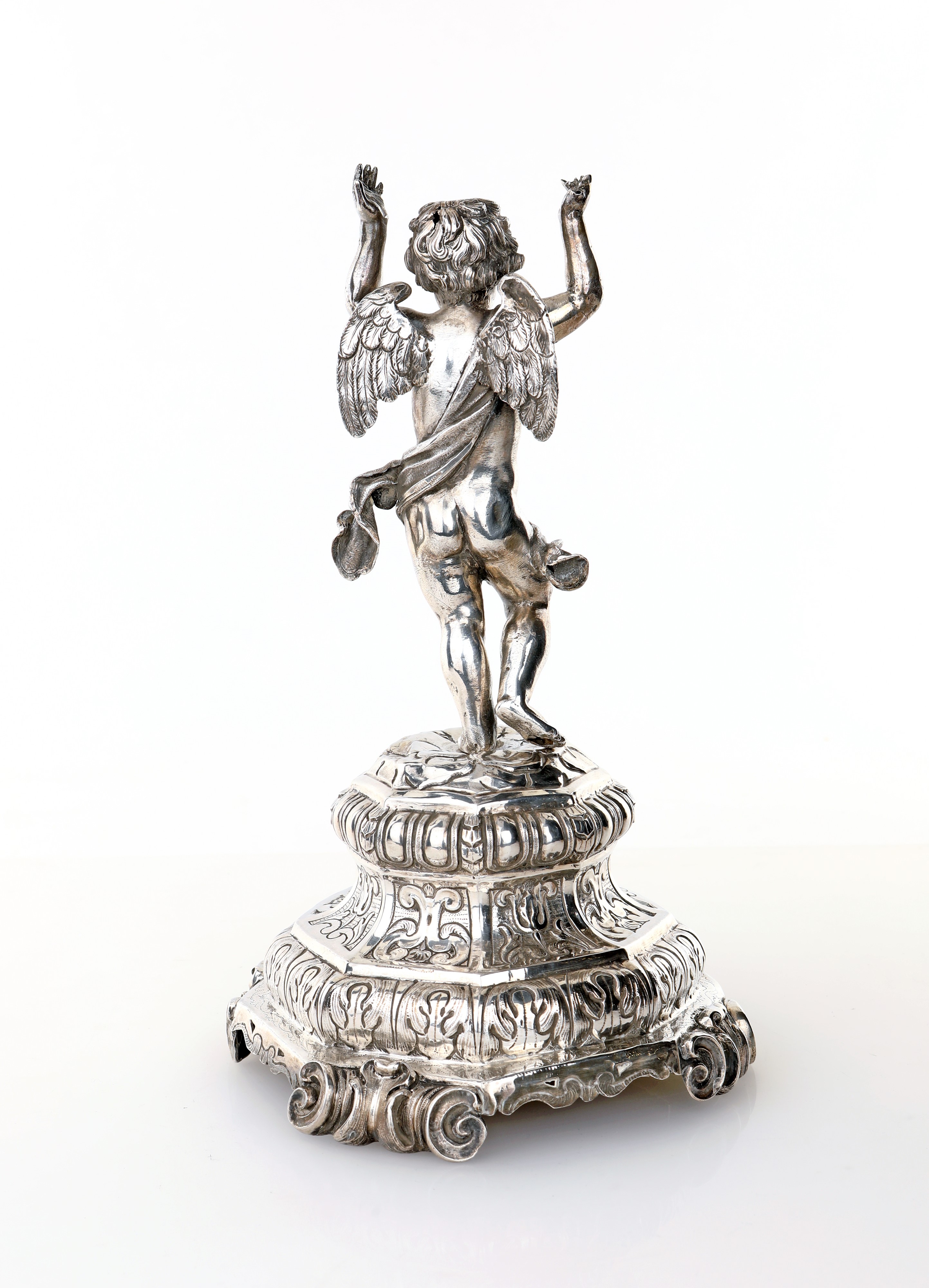 Portapalme in Argento Sbalzato ed Inciso, Napoli, 1804