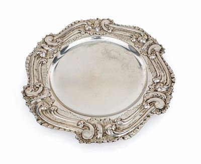 Piatto in Argento 800/000, Fine XIX/inizi XX Secolo