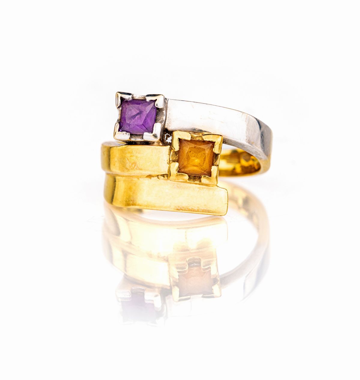 Anello in Oro e Quarzi