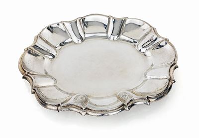 Piatto Ovale Semifondo in Argento 800/000, A. Besnati (?)