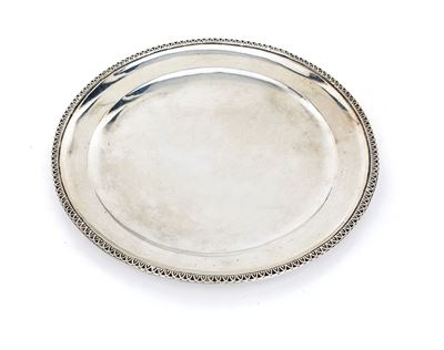 Piccolo Piatto in Argento, Roma, Stato Pontificio, Dopo il 1815, Argentiere Vincenzo II o Antonio...