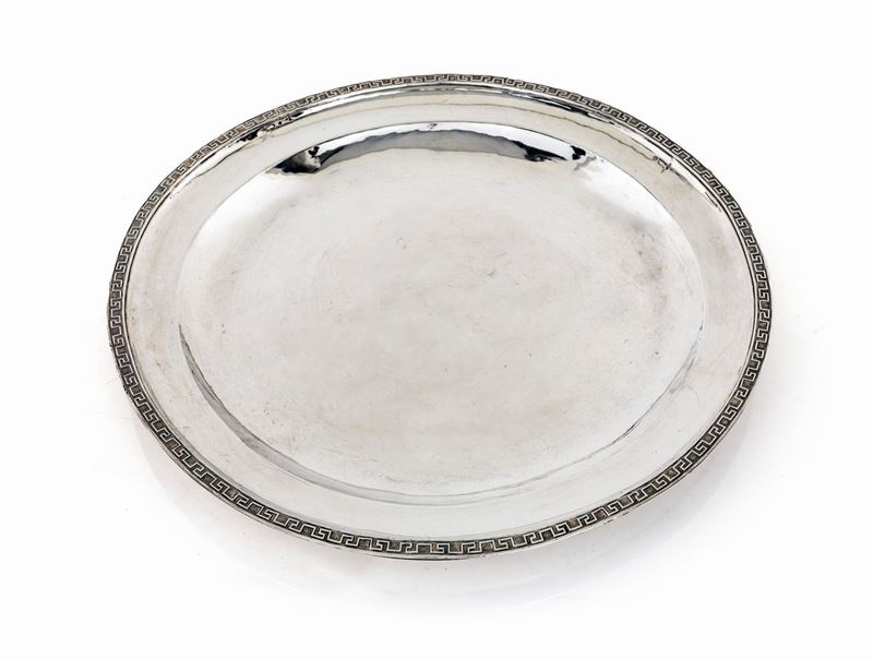 Piatto da Portata in Argento, Roma, Stato Pontificio, Dopo il 1815