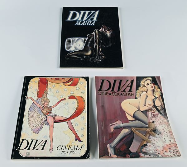 DIVA CINEMA 1951-1965 / DIVA CINE SEX STAR / DIVA MANIA  (1989-1990)  - Testo a stampa - Asta Erotica - Libri Foto e Fumetti - I - Casa d'Aste Arcadia