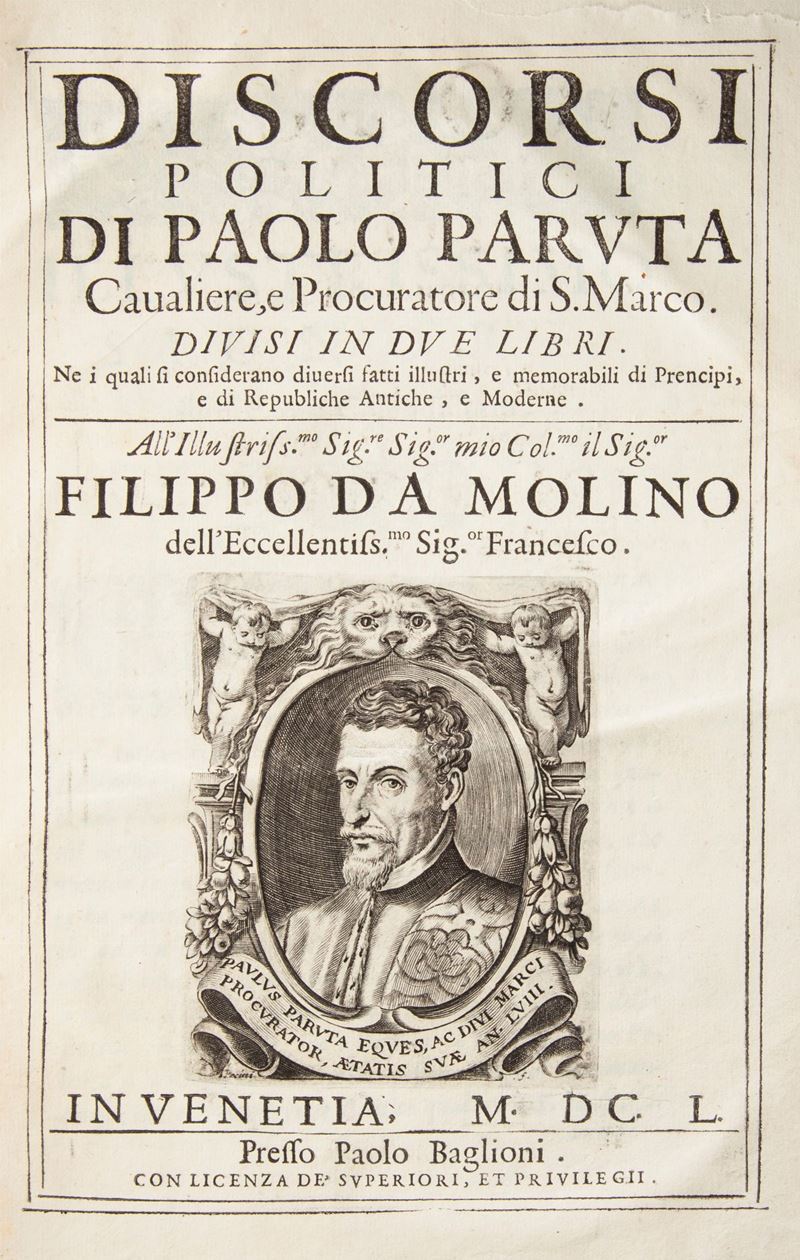 Paolo Paruta - Discorsi Politici. Divisi in Due Libri. Legato con Paolo Paruta - della Perfettion...