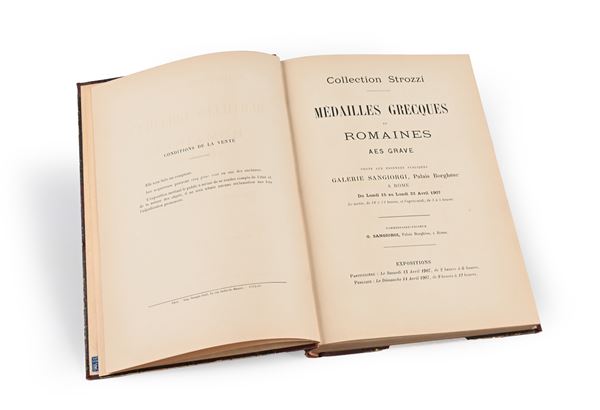 Collection Strozzi. Medailles grecques ou Romaines Aes Grave. Asta Galleria Sangiorgi, Palazzo Borghese, Roma 15-22 aprile 1907. 