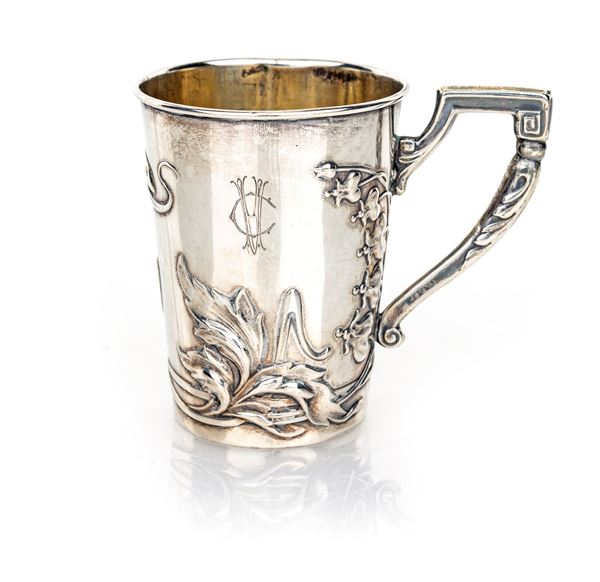Bicchierino in argento con manico  - Asta Argenti Antichi e da Collezione - Casa d'Aste Arcadia