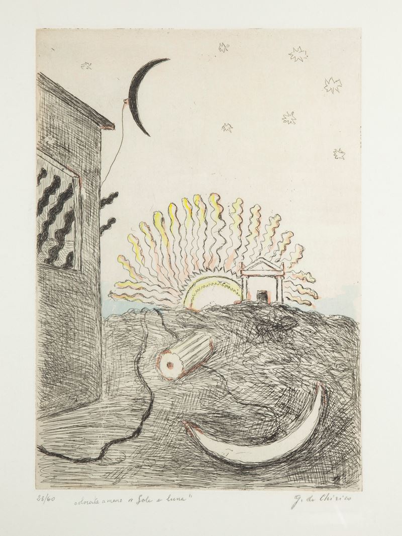 Giorgio De Chirico - Sole e Luna