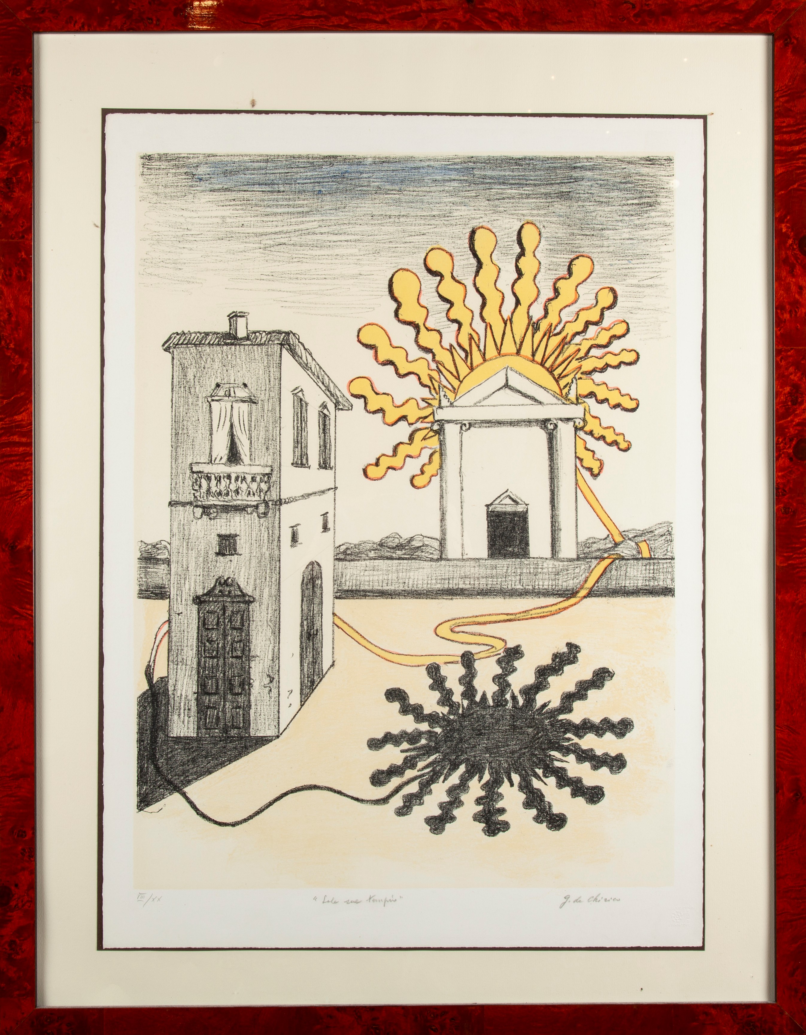 Giorgio De Chirico - Sole sul Tempio