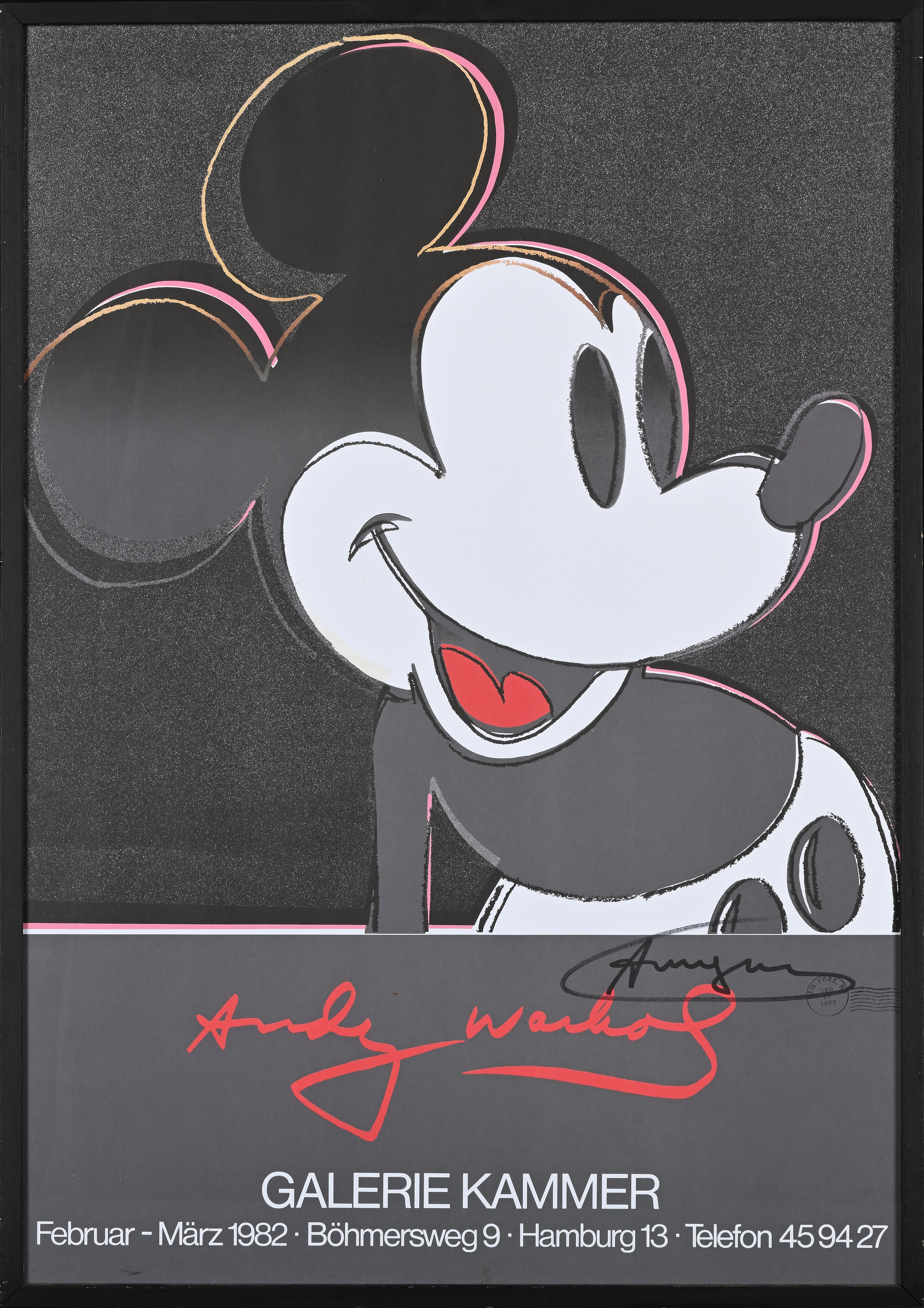 Andy Warhol - Mickey Mouse, Galerie Kammer, 1982