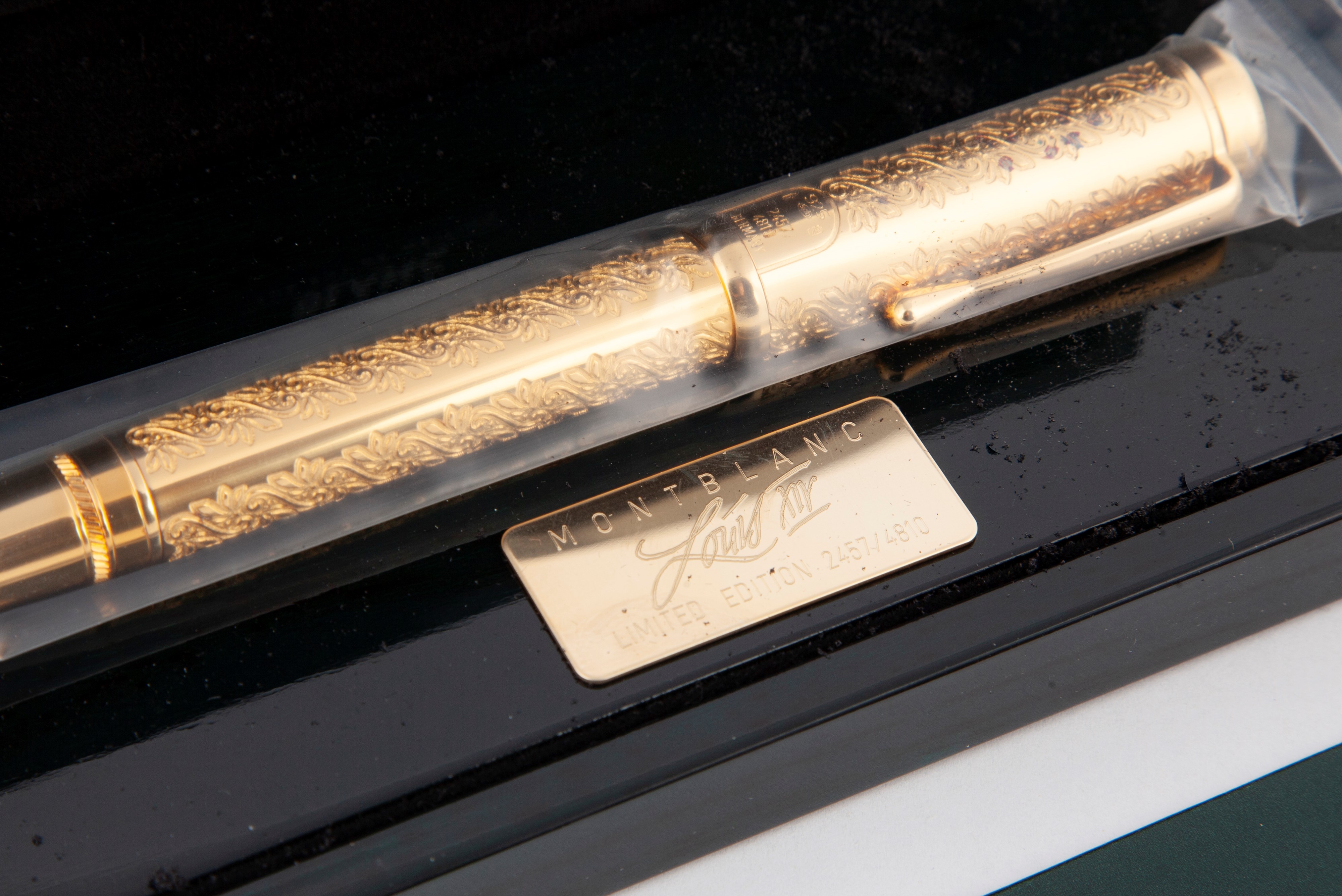 Montblanc Louis XIV Edizione Limitata - Penna Stilografica in Argento 925/000 Vermeil in Oro 23,5...