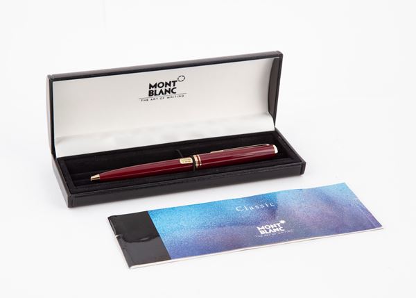 Montblanc Classic - Penna a sfera in resina bordeaux 