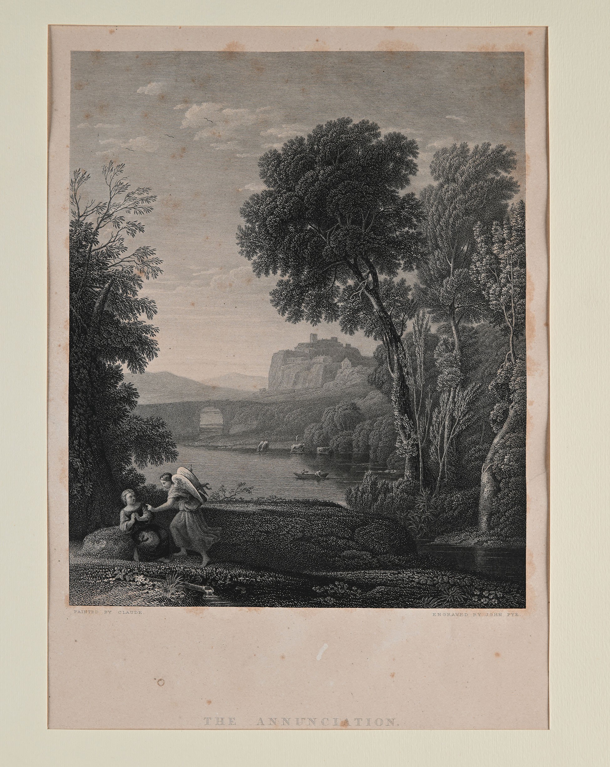 Lotto di Tre Incisioni: Peint Par N.as Poussin, Gravé Par Blot - Voyage De Faunes, De Satyres Et ...