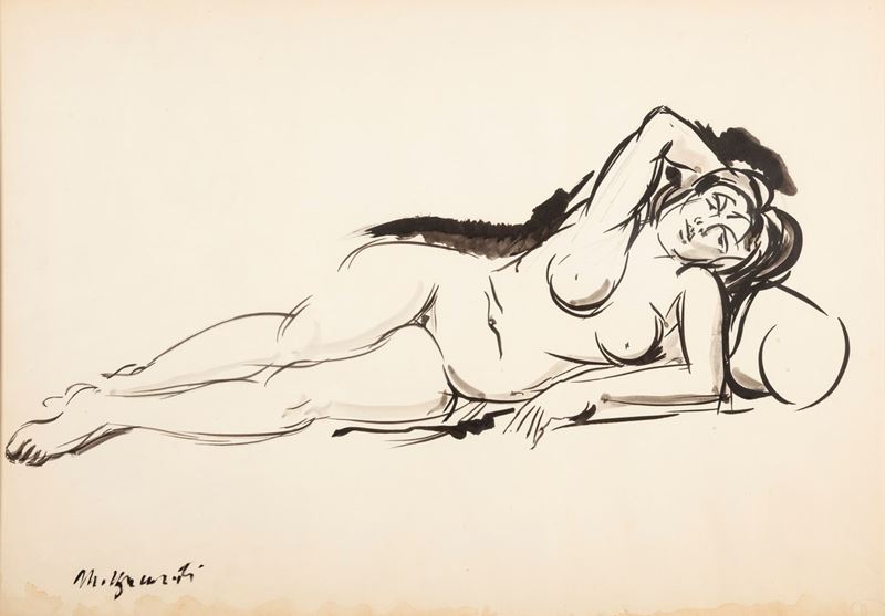 Renato Marino Mazzacurati - Nudo di Donna Sdraiata