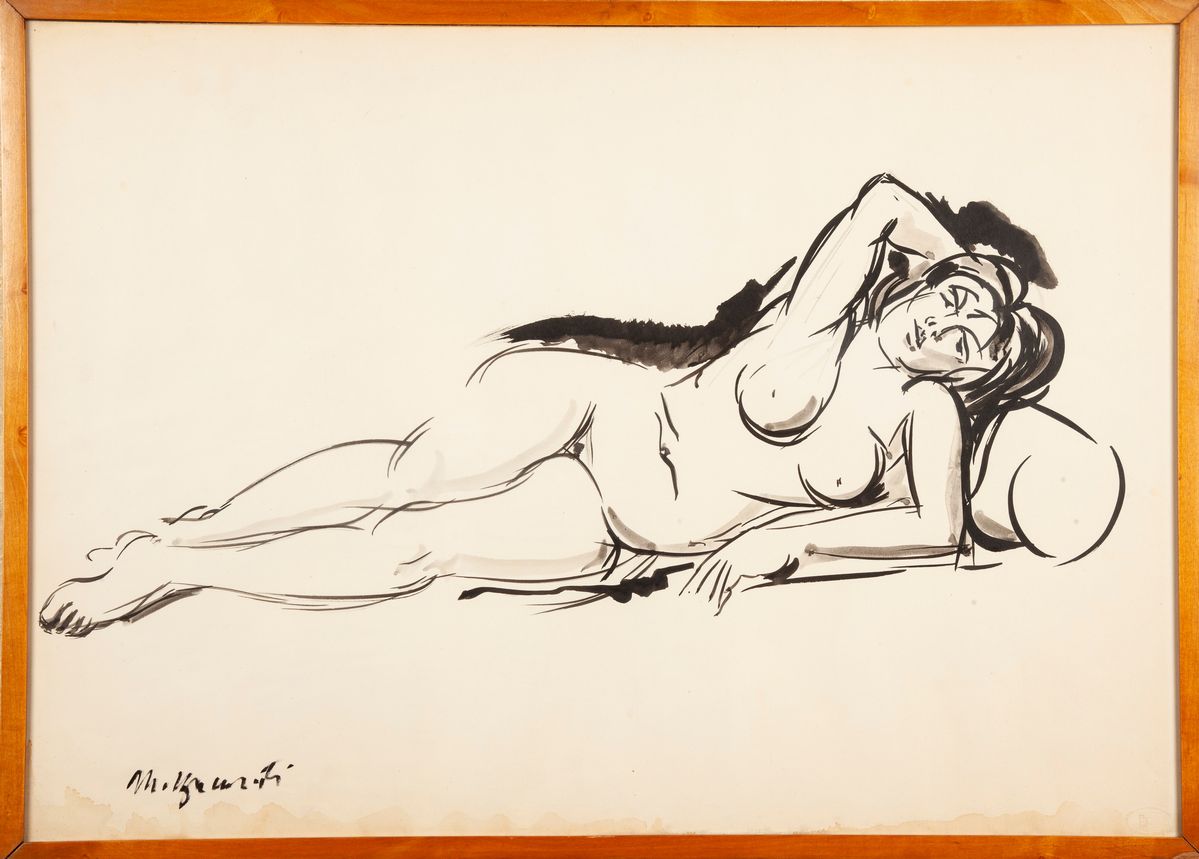 Renato Marino Mazzacurati - Nudo di Donna Sdraiata