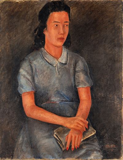 Ritratto Femminile con Libro