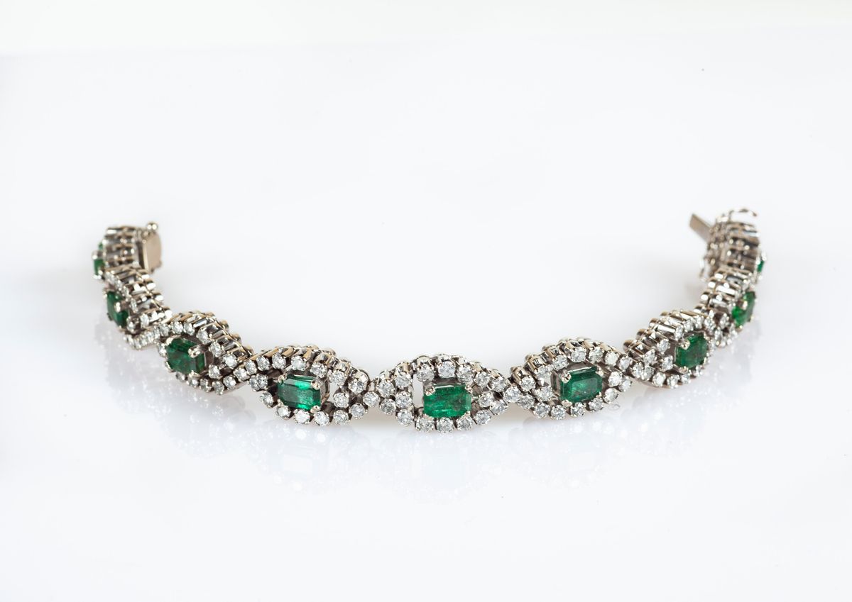 Bracciale in Oro e Smeraldi