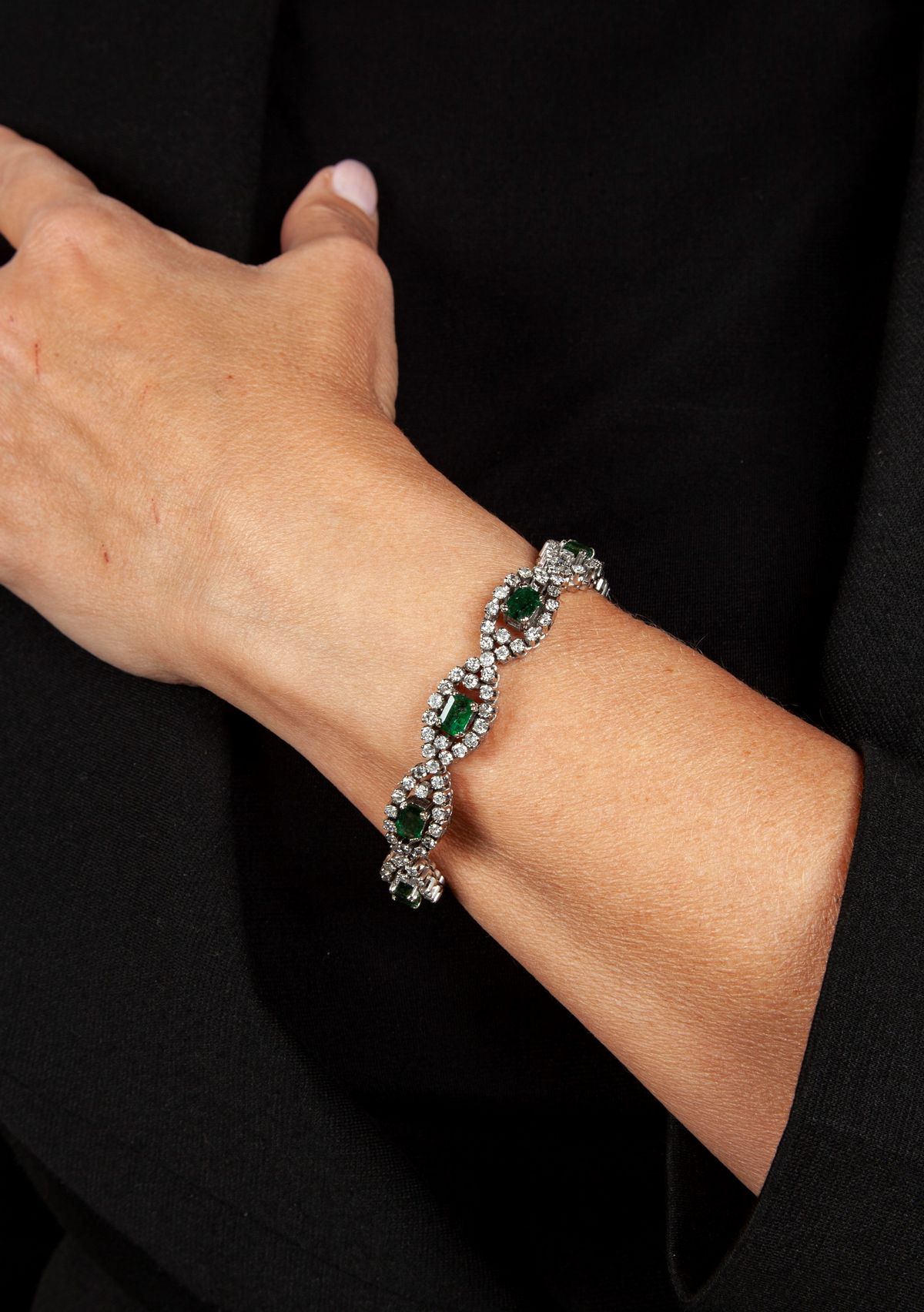 Bracciale in Oro e Smeraldi
