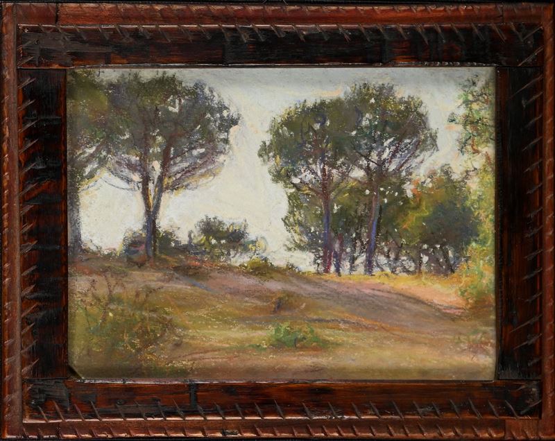 Giacomo Balla - I Pini sul Colle, Roma Acqua Traversa