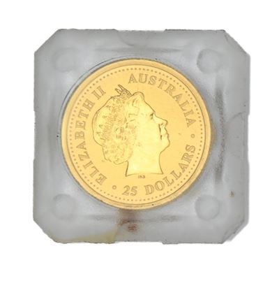 25 Dollari "nugget" Proof 1999 Regina Elisabetta II Australia