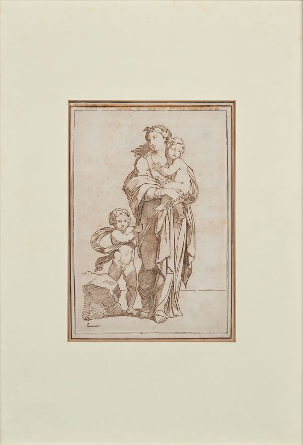 Vincenzo Camuccini - Figura femminile con bambini