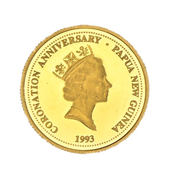 50 Kina Proof 1993 Regina Elisabetta II Papua Nuova Guinea