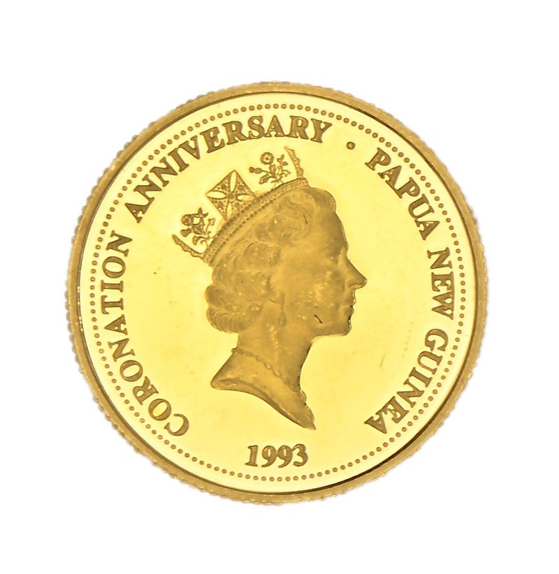 50 Kina Proof 1993 Regina Elisabetta II Papua Nuova Guinea