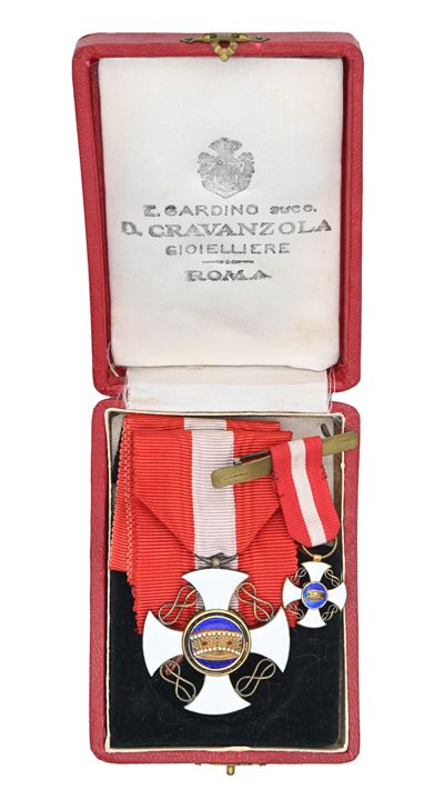 Croce da Cavaliere Dell'ordine della Corona D'italia - Regno D'italia Vittorio Emanuele III