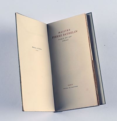 Maistre Pierre Pathelin. Farce Du XV Siècle.
