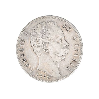5 Lire 1879 II° Tipo Umberto i Regno D'italia