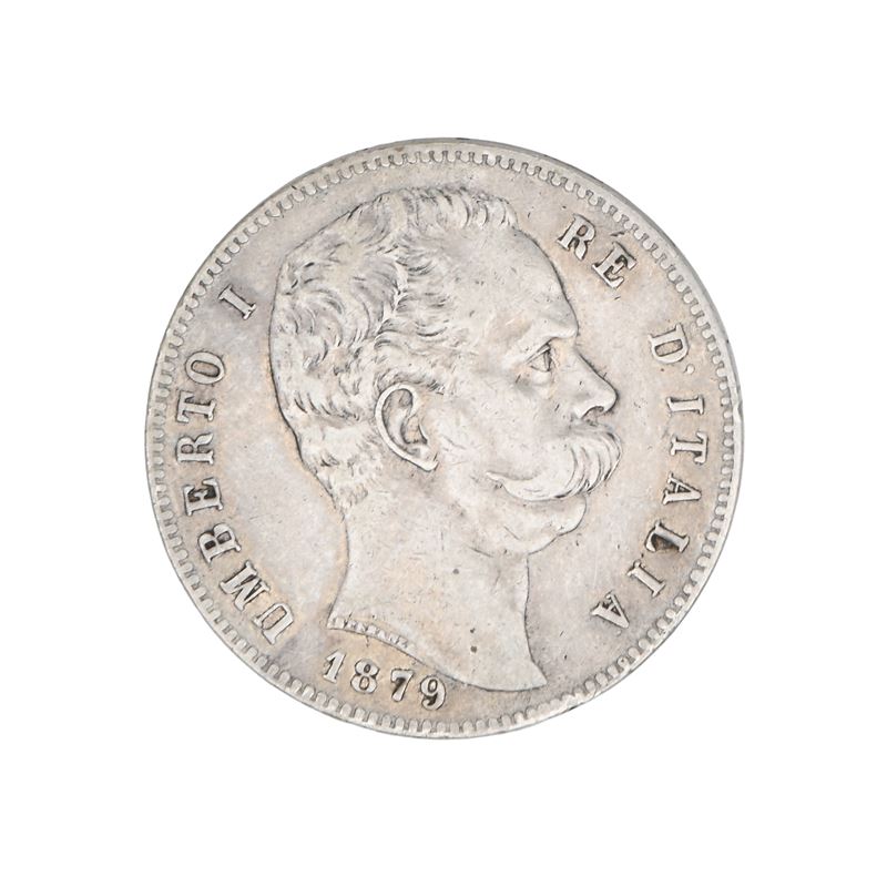 5 Lire 1879 II° Tipo Umberto i Regno D'italia