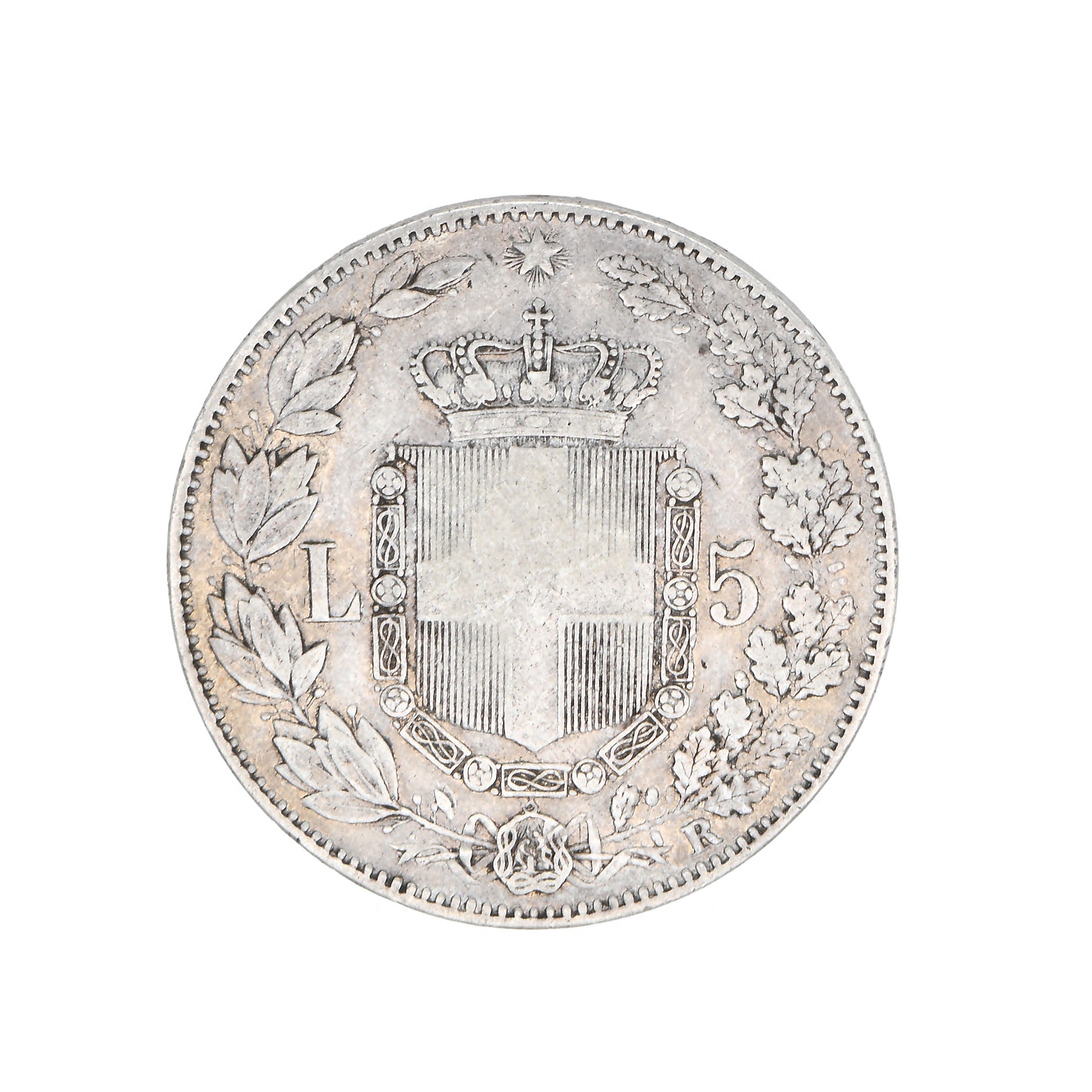 5 Lire 1879 II° Tipo Umberto i Regno D'italia