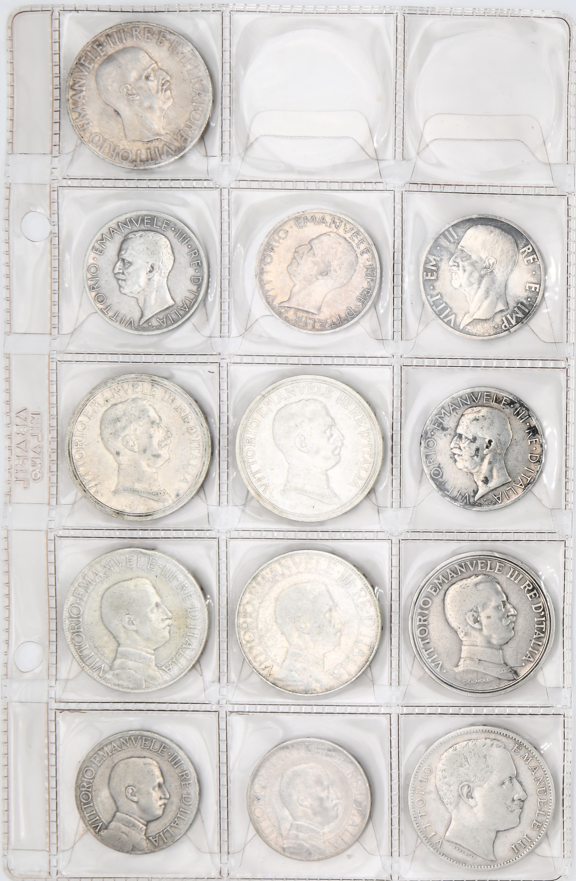 Lotto Composto da 1 Lira 1908, 1913; 2 Lire 1905, 1910, 1912, 1914, 1916, 1917; 5 Lire 1927, 1929...