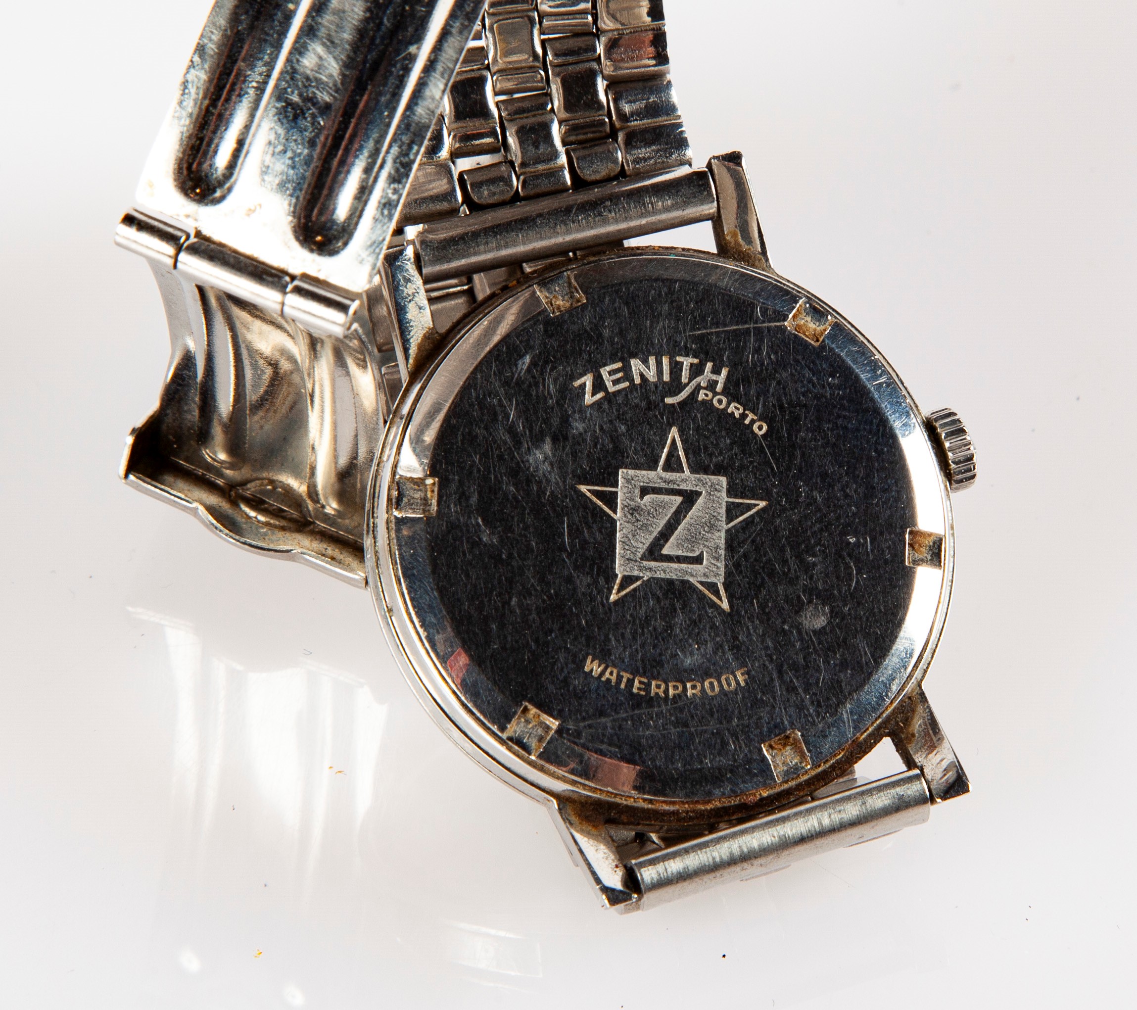 Zenith Sporta - Orologio da Polso da Uomo, a Carica Manuale con Cassa Impermeabile in Acciaio. Qu...