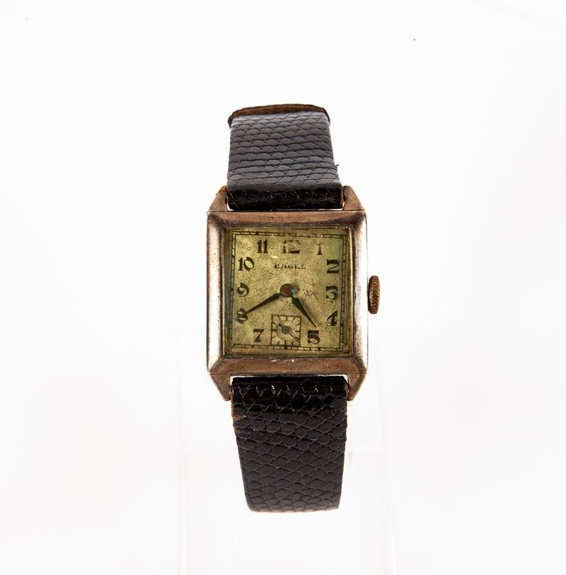 Aegle - Orologio da Polso a Carica Meccanica da Uomo con Secondimetro, Cassa in Argento 935/000 a...