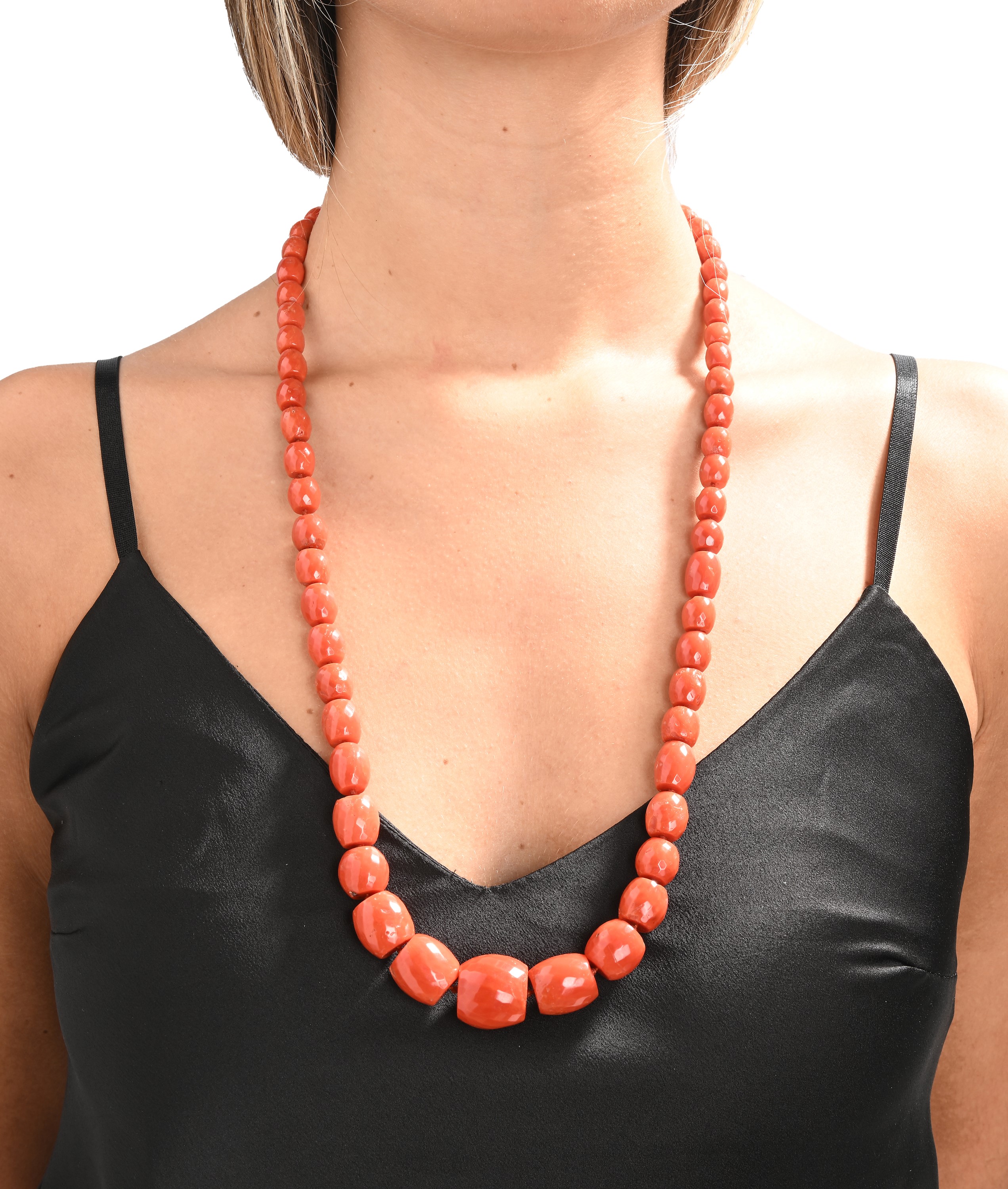 Collana di Corallo con Chiusura in Metallo