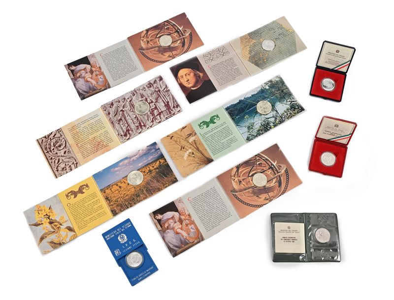 Lotto di 10 Pezzi da 500 Lire 1981-1987-1988-1990-1991-1992-1993 Repubblica Italiana