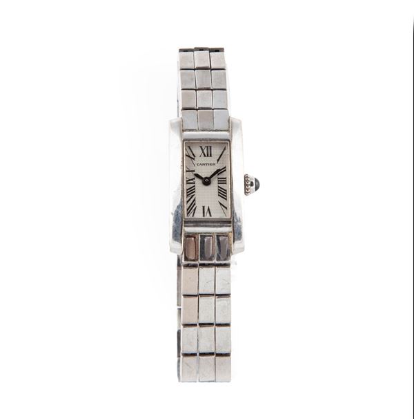 Cartier tank americaine, orologio da polso da donna 