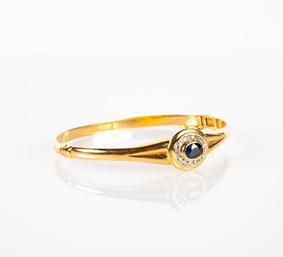 Bracciale in Oro Brillanti e Zaffiro