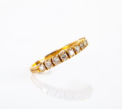 Anello a Riviera in Oro e Brillanti
